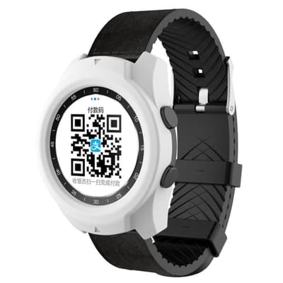 Ticwatch Pro blødt silikone ramme etui - Hvid