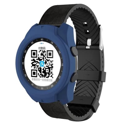 Ticwatch Pro blødt silikone ramme etui - Blå