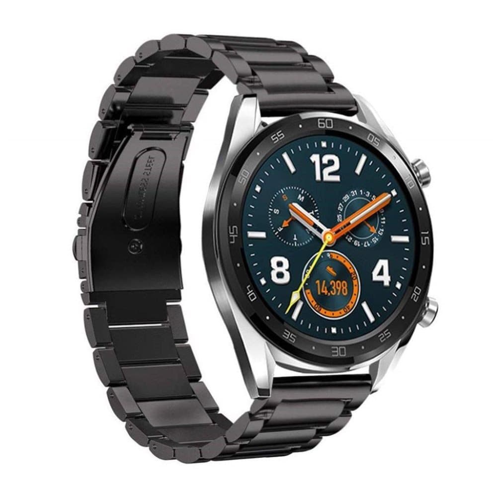 Huawei Watch GT rustfrit stål urrem - Sort