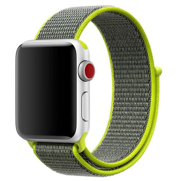 För Apple Watch 42mm Nylon Loop med kardborreknäppning
