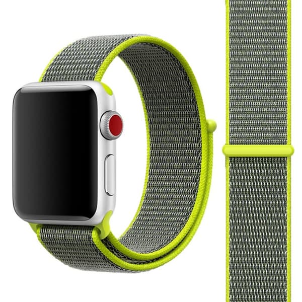 För Apple Watch 42mm Nylon Loop med kardborreknäppning