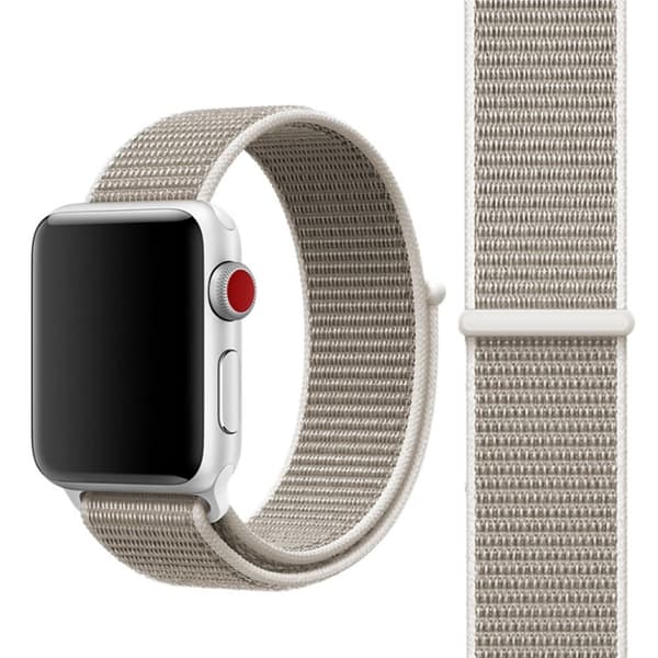 För Apple Watch 42mm Nylon Loop med kardborreknäppning