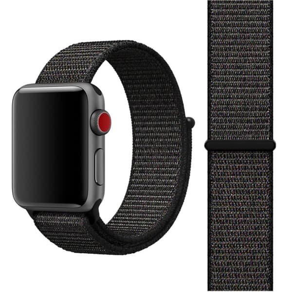 För Apple Watch 42mm Nylon Loop med kardborreknäppning