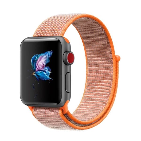För Apple Watch 42mm Nylon Loop med kardborreknäppning
