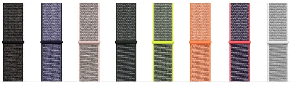 För Apple Watch 38mm Nylon Loop med kardborreknäppning