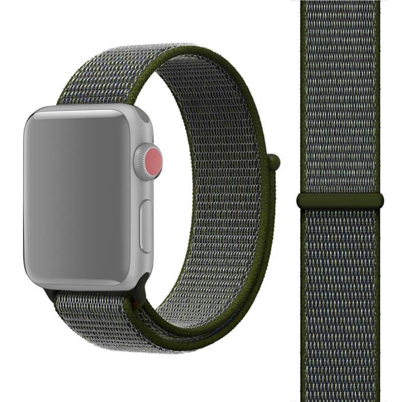 För Apple Watch 38mm Nylon Loop med kardborreknäppning