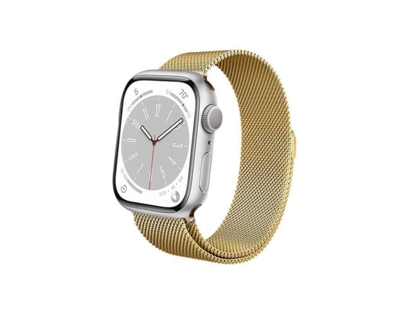 Crong CRG-44MST-GLD, Klockarmband, Apple, Apple Watch 42/44/45/49mm, Rostfritt stål