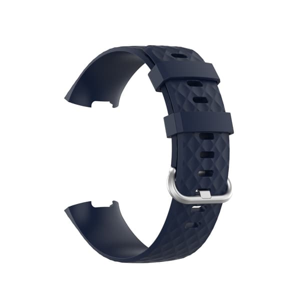 Silikonarmband Till Fitbit Charge 3/4 Mörkblå