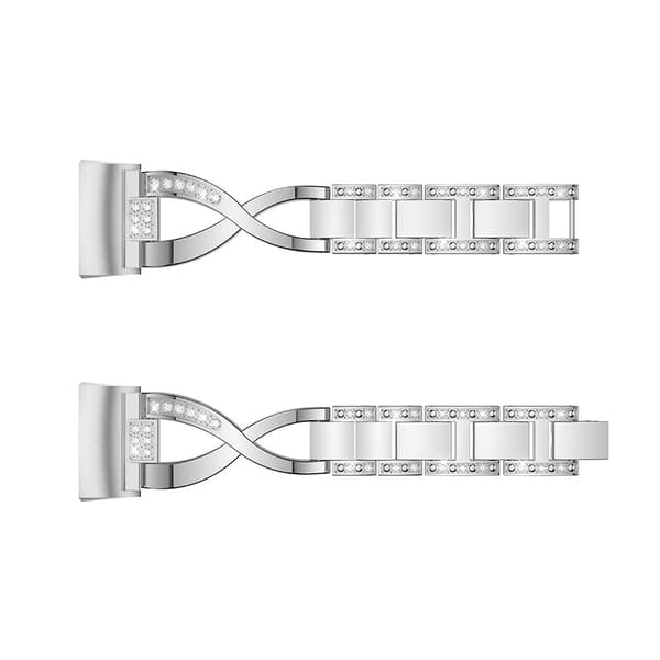 Rhinestone Kristallarmband Fitbit Charge 3/4 Silver