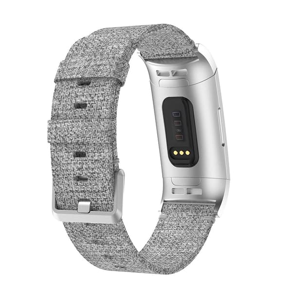 Canvasarmband Fitbit Charge 3/4 Grå