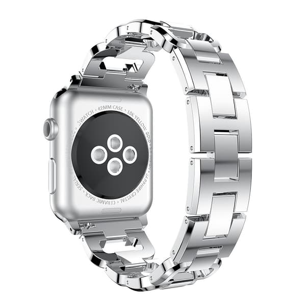 Rhinestone Metallarmband Apple Watch 42/44/45/49 mm Silver