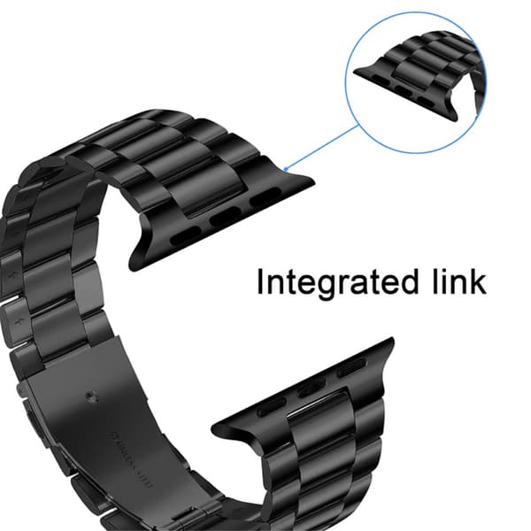 Metallarmband Apple Watch 42/44/45/49 mm Svart