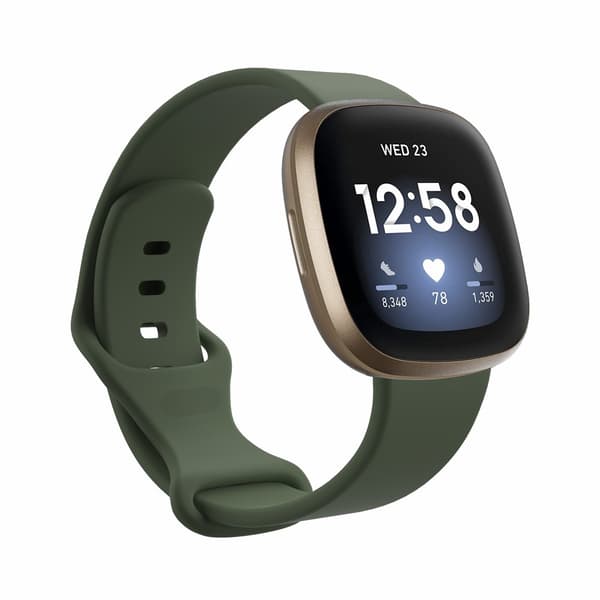 Silikonarmband Fitbit Versa 3/Sense Mörk Grön