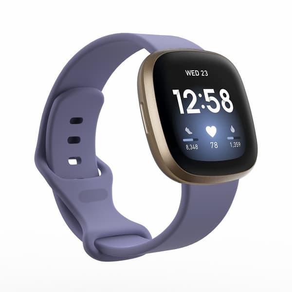 Silikonarmband Fitbit Versa 3/Sense Lila