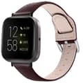 Miniatyrbild 1 av 2: Äkta Läderarmband Fitbit Versa 3/Sense Coffee