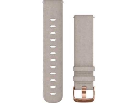 Garmin Quick Release Band - Klokkestropp for smart armbåndsur - 127 - 204 mm - semsketgrå, rosagull - for Forerunner 55, 645; vívoactive 3 Music; vív
