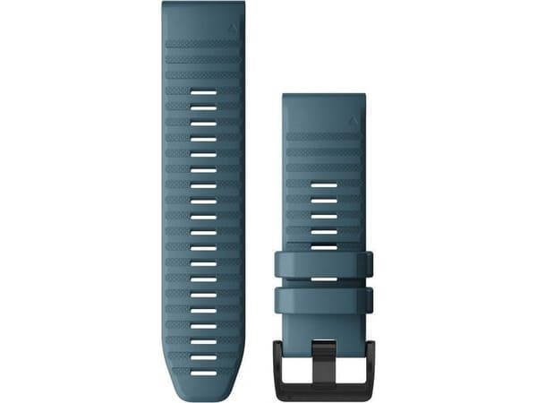 Garmin QuickFit - Klokkestropp for smart armbåndsur - innsjøblå - for fenix 5X Plus; fenix 6X Pro, Pro Solar, Sapphire; Tactix Delta, Delta - Solar E