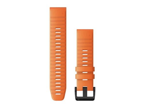 Garmin QuickFit - Klokkestropp for smart armbåndsur - gløroransje - for D2; fenix 6; fenix 7; Forerunner 965; Instinct Solar