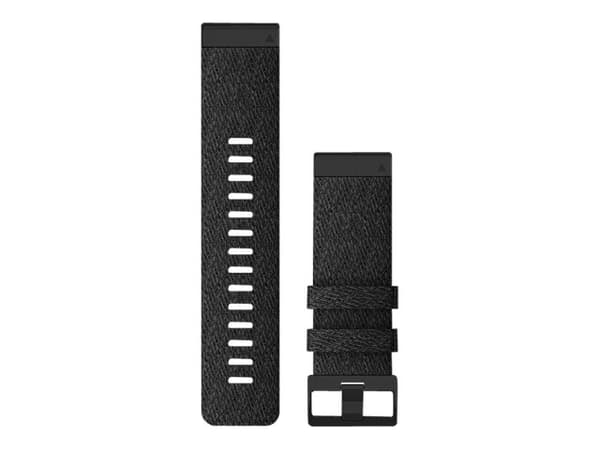 Garmin QuickFit - Klokkestropp for smart armbåndsur - røsslyngsvart - for fenix 6X Pro, Pro Solar, Sapphire; Tactix Delta, Delta - Solar Edition