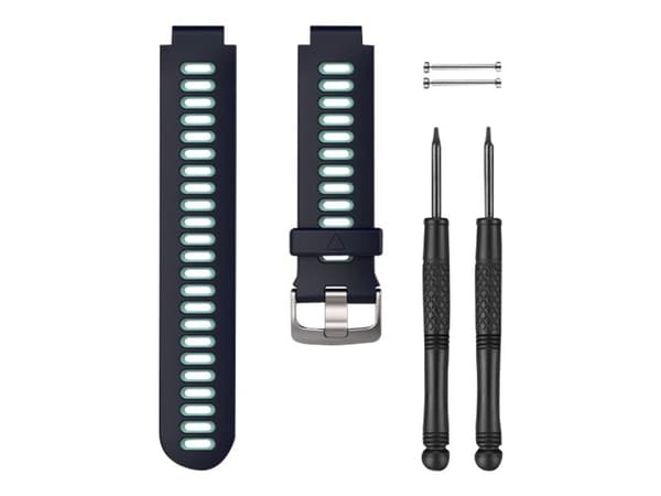 Garmin - Armbånd for GPS-ur - midnattsblå, frostblå - for Forerunner 735XT