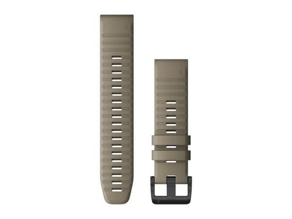 Garmin QuickFit - Klokkestropp for smart armbåndsur - mørk sandstein - for D2; fenix 6; fenix 7; Forerunner 965; Instinct Solar