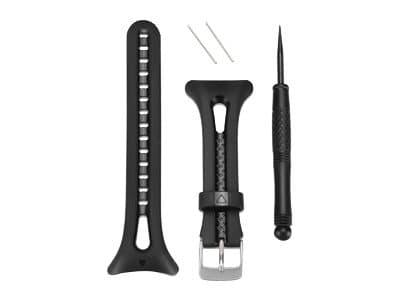 Garmin Watch Band - Klokkestropp for GPS-ur - Stor - svart - for Forerunner 10, 15