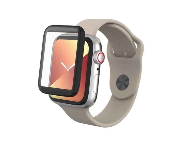 ZAGG GlassFusion, Smartklokke, Apple, Watch Series 5/4, Støvresistent, Riperesistent, Sjokkresistent, Svart, Gjennomsiktig, 1 stykker