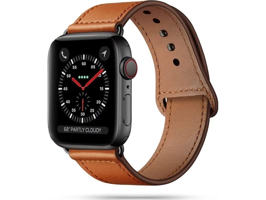 Tech-Protect TECH-PROTECT LEATHERFIT APPLE WATCH 1/2/3/4/5/6 (42/44MM) BROWN
