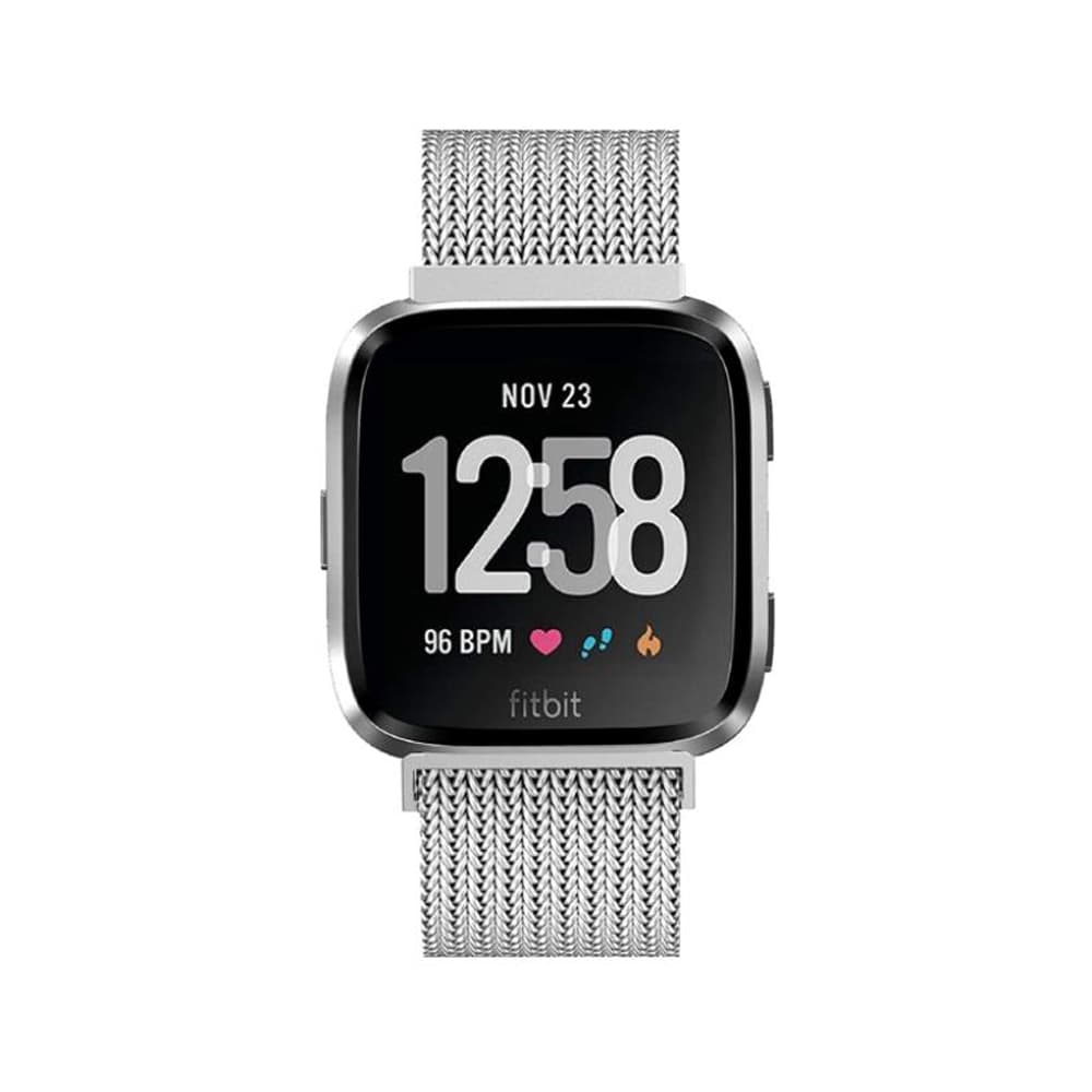 Fitbit Versa 3 / Sense armbånd sølv