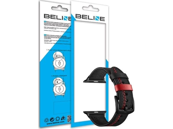 Beline Beline Klokkereim 22mm Casual svart/svart