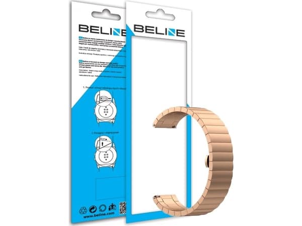 Beline Beline Beline Kellonhihna 20mm Beauty vaaleanpunainen kulta/ruusukulta