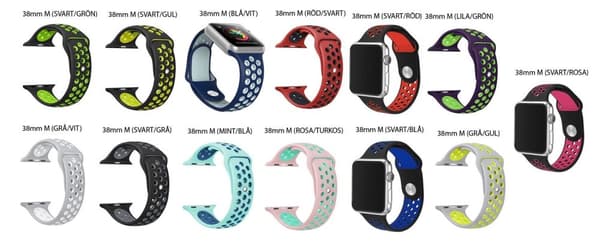 Apple Watch 38mm - Silikonarmband från ROYBEN Hög Kvalité