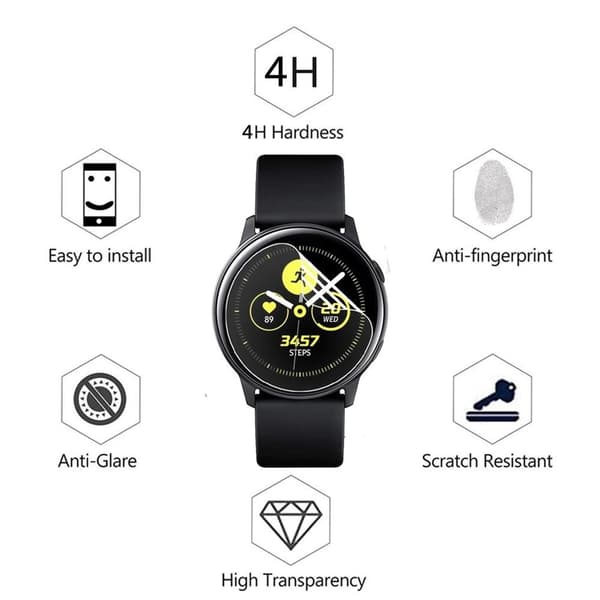 Samsung Galaxy Watch Active2 Mjukt Skärmskydd PET 40/44mm R820/R830