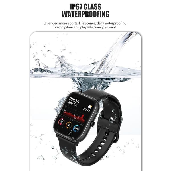 Fitness smart klocka lila armband