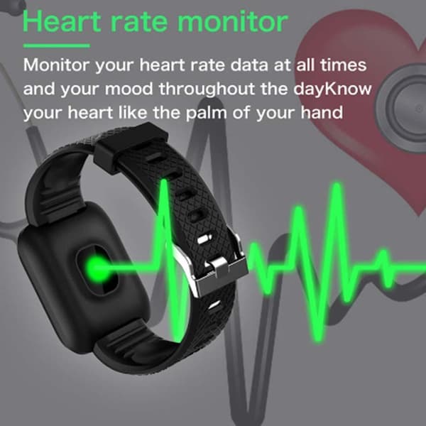 Fitness smart klocka lila armband