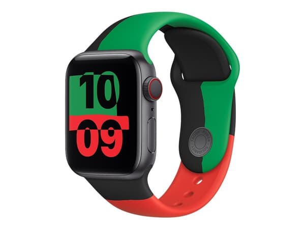 Apple - Bånd for smart armbåndsur - Normal størrelse - Black Unity - for Watch Hermès Series 7, Hermès Series 9, Nike Series 7, Series 10, Series 8,