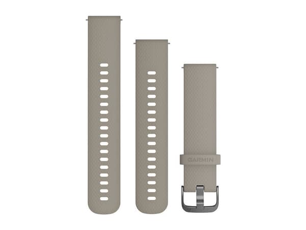 Garmin Quick Release Band - Klokkestropp for smart armbåndsur - 127 - 204 mm - sandstein, skifermaskinutstyr - for Approach S40; ForeAthlete 645 Musi