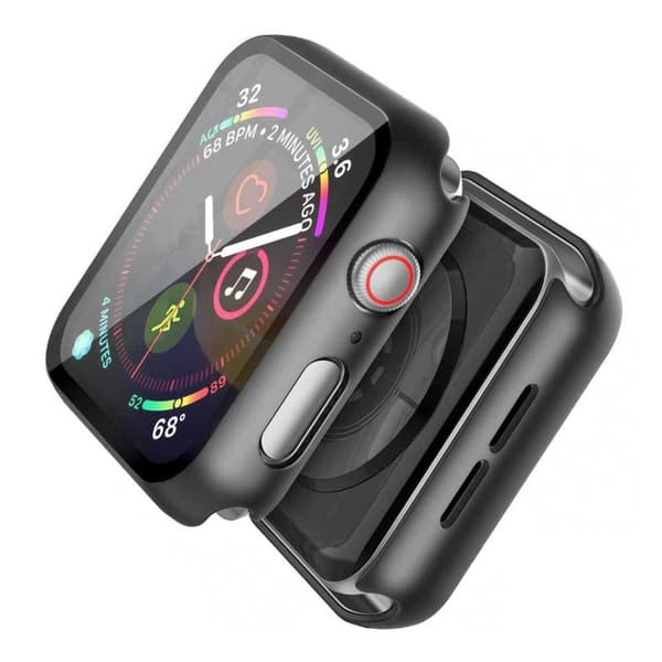 Heltäckande Apple Watch 1/2/3 Skal Skärmskydd Svart 38mm