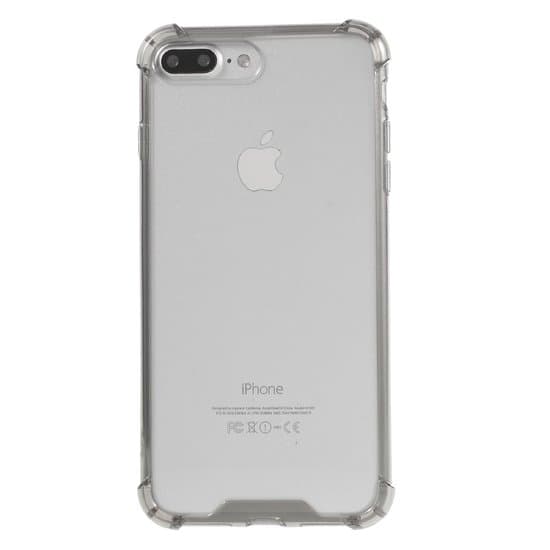 iPhone 7/8 Plus STötfångare Fodral TPU + Akryl - Läpinäkyvä svart