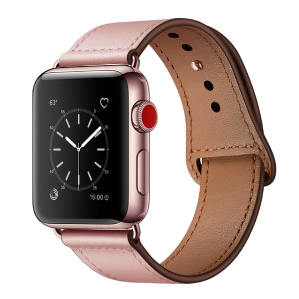 Apple Watch 38mm Läderarmband Rosa