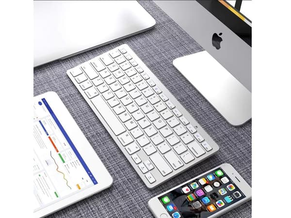 Slimmat Bluetooth-tangentbord – Kompatibelt med iPad, PC & Mac