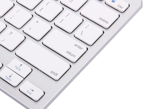 Slimmat Bluetooth-tangentbord – Kompatibelt med iPad, PC & Mac