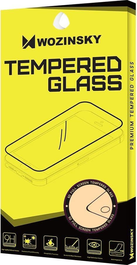 Wozinsky Wozinsky superstark Full Glue helskärm härdat glas med Case Friendly ram Xiaomi Mi Band 4 / Mi Band 3 klar universal