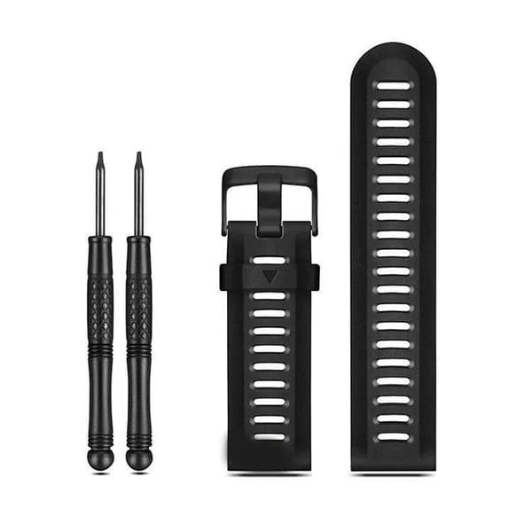 Eses eses silikonband perforerat svart för garmin fenix 3/5x/5x sapphire/5x plus/3hr