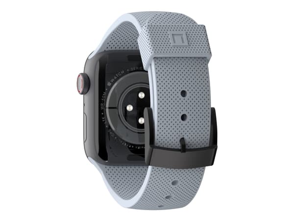 [U] Apple Watch Band 41mm/40mm/38mm, Series 7/6/5/4/3/2/1/SE - Silicone Soft Blue - Klokkestropp for smart armbåndsur - bløt blått - for Apple Watch