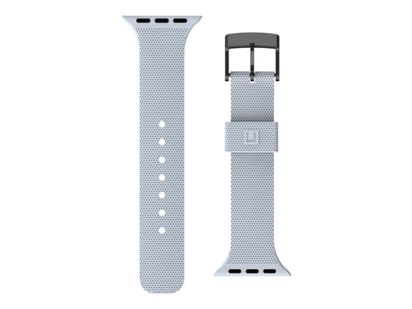 [U] Apple Watch Band 41mm/40mm/38mm, Series 7/6/5/4/3/2/1/SE - Silicone Soft Blue - Klokkestropp for smart armbåndsur - bløt blått - for Apple Watch