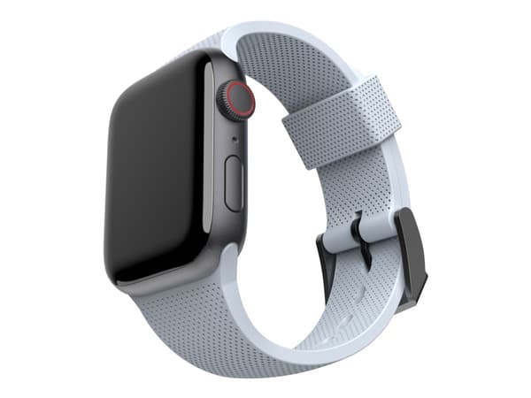 [U] Apple Watch Band 41mm/40mm/38mm, Series 7/6/5/4/3/2/1/SE - Silicone Soft Blue - Klokkestropp for smart armbåndsur - bløt blått - for Apple Watch