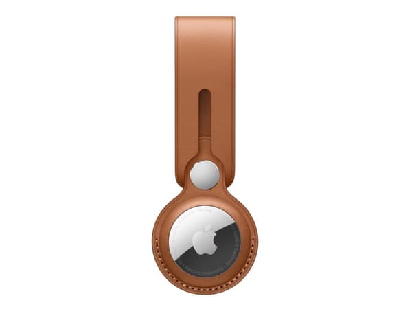 Apple - AirTag-kotelo - nahka - satulanruskea - AirTagille