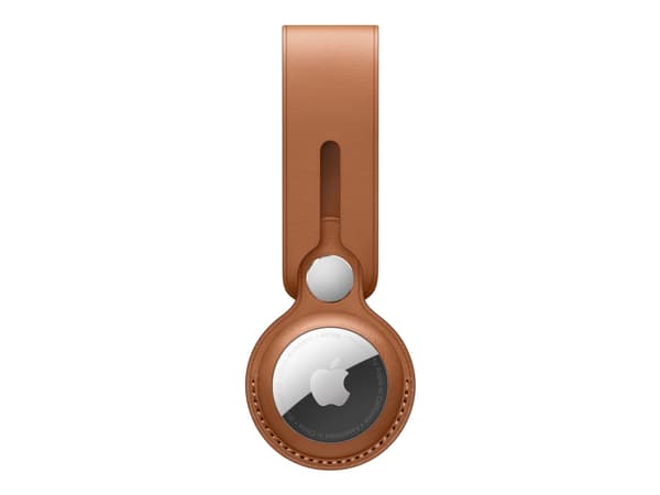 Apple - AirTag-kotelo - nahka - satulanruskea - AirTagille