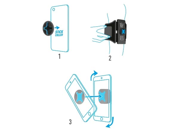 Mobilis U.FIX Universal Run Kit - Armbånd for mobiltelefon